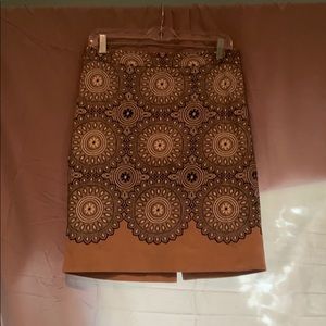 The Limited printed lined skirt